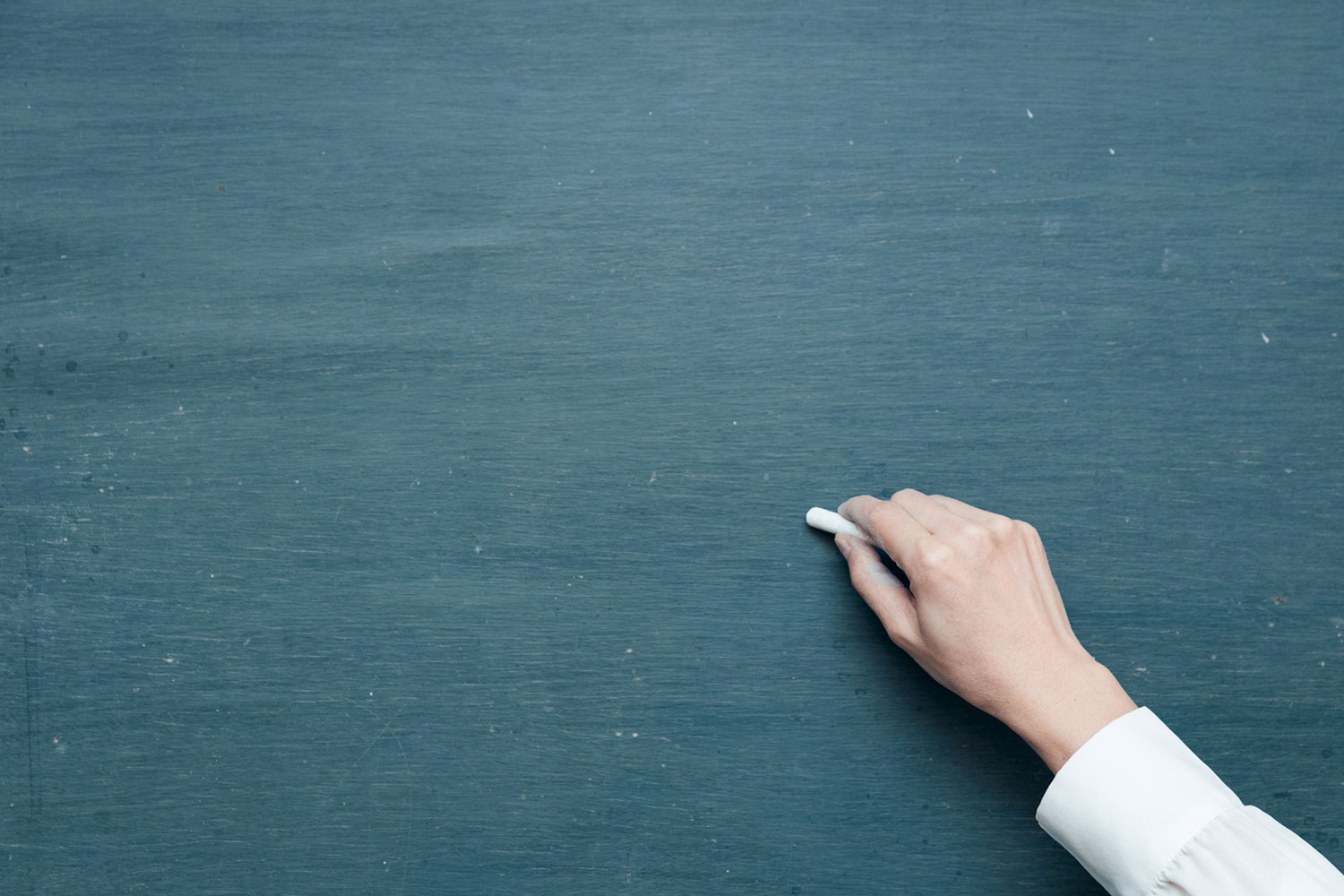 hand-chalk-board