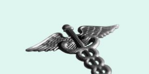Caduceus on a pale green background. Transitioning from methadone to buprenorphine