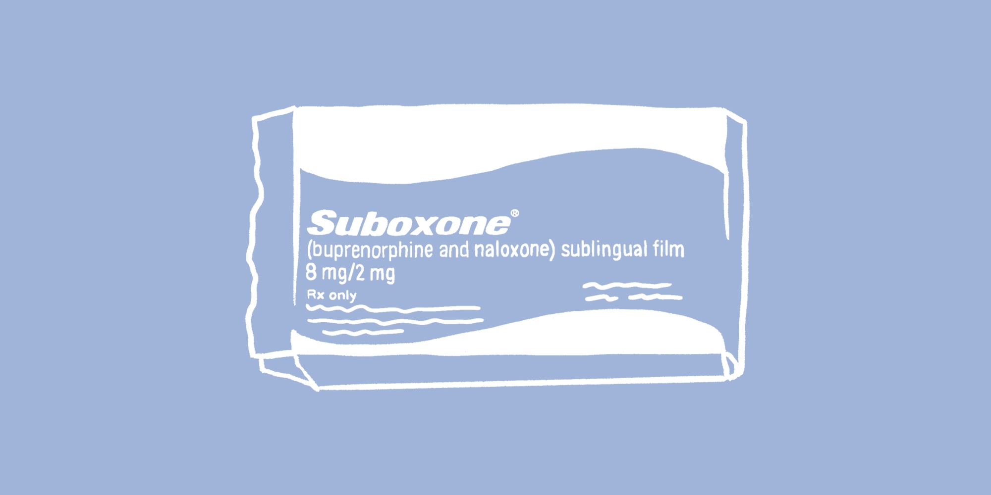 Drawing of a box of Suboxone