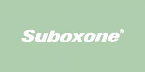 The word "Suboxone" on a green background