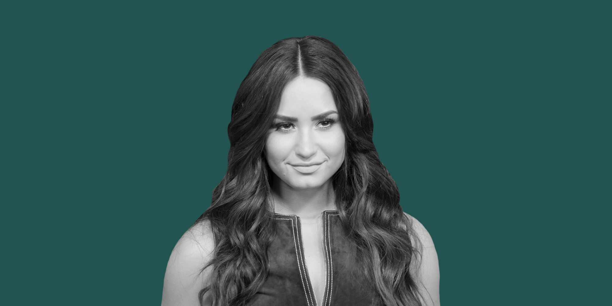Demi Lovato on a green background. What is Cali Sober?