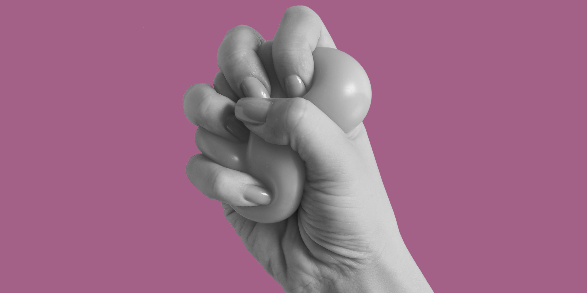 hand squeezing a stress-ball, 6 Non-Addictive Anxiety Medications