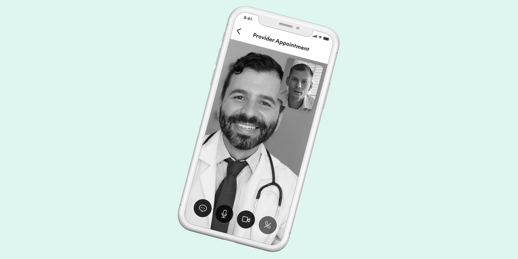 In-app video appointment with a doctor. Workit Clinic