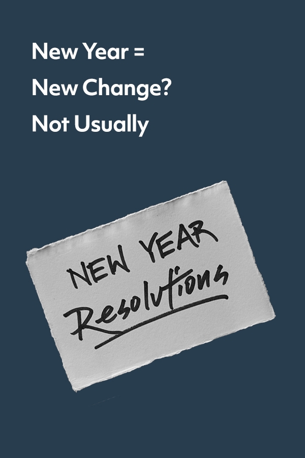 You can change your life at any time! Disconnect the calendar from the idea of making positive life changes.