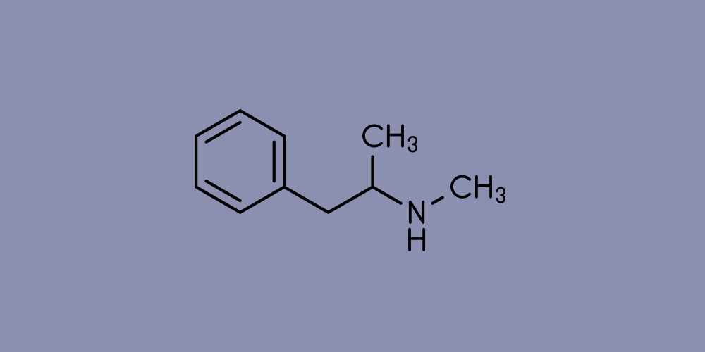 The methamphetamine molecule. Getting through meth withdrawal