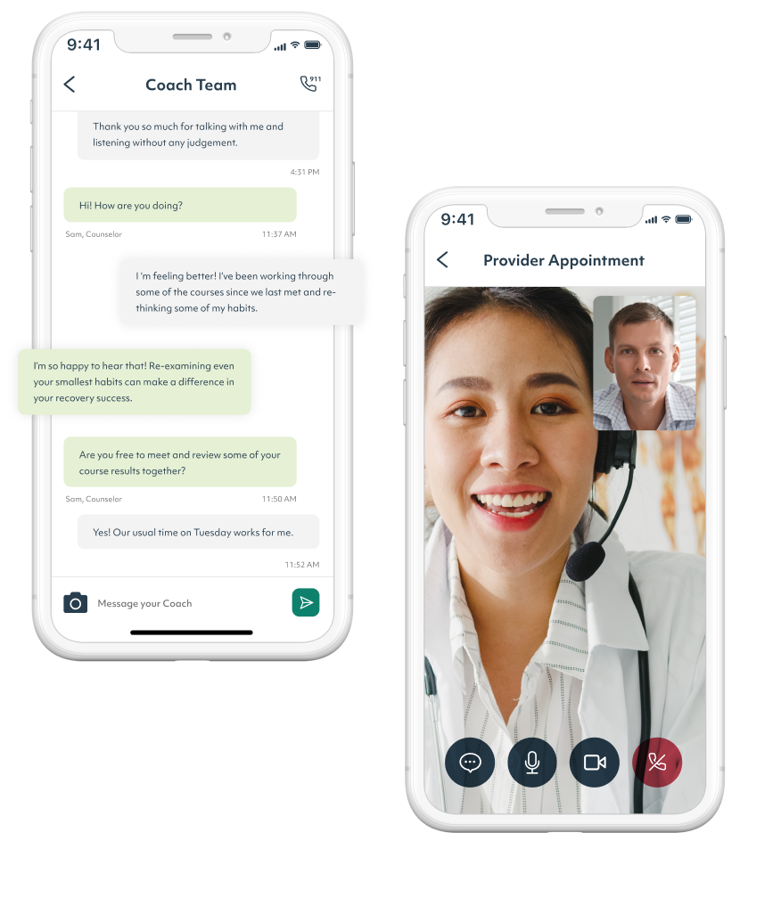 chatting with provider