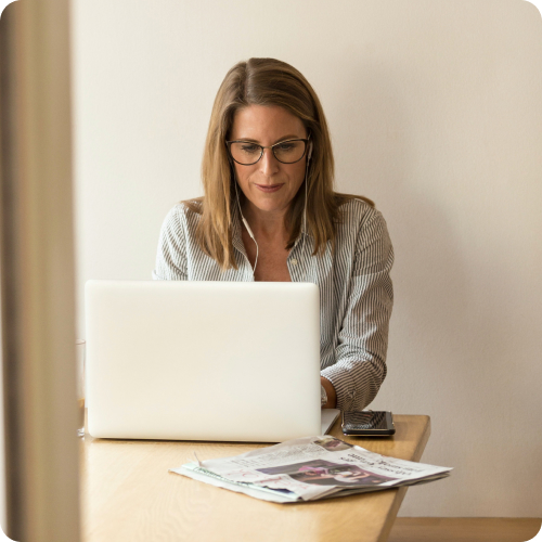 business women working on laptop