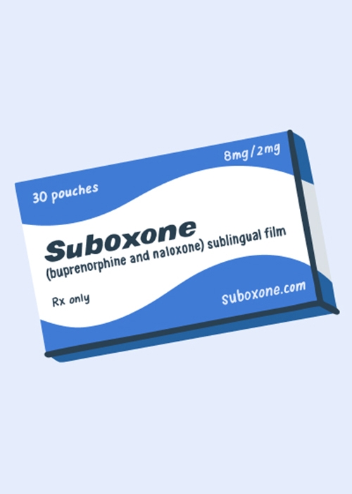 Illustration of the Suboxone box