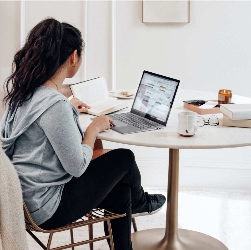 Women working from home