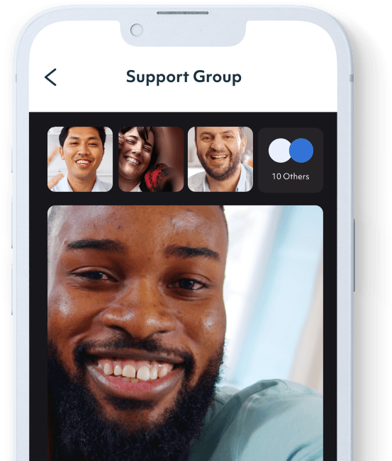 Workit Support Group through mobile app