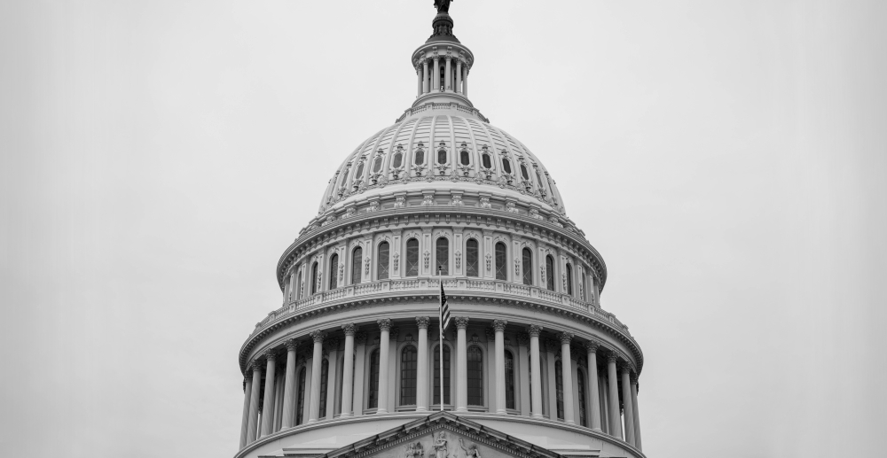 The cupola of the US Capitol building