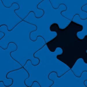 Missing puzzle piece in a blue jigsaw puzzle. Why is meth left out of medication-assisted treatment
