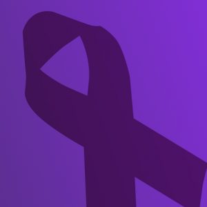 Purple ribbon for National Recovery Month