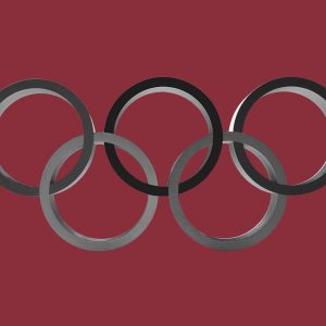 The Olympic rings. Olympic athletes in addiction recovery