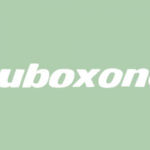The word "Suboxone" on a green background