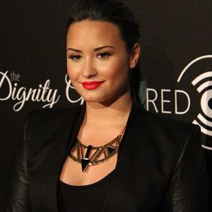 Demi Lovato on a red carpet